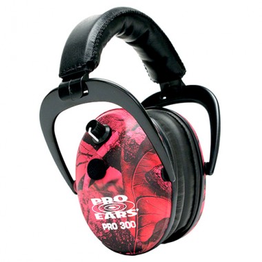 PRO EARS Наушники шумоподавляющие Pro 300 NRR 26 RealTree Pink Camo