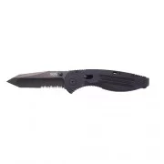 SOG складной нож Aegis Mini - Black TiNi,Tanto,ParSerr -CP
