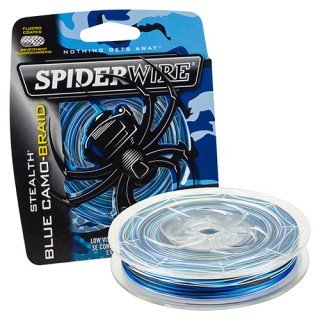 SPIDERWIRE Плетеный шнур Stealth Blue Camo 300 ярдов (274 м)