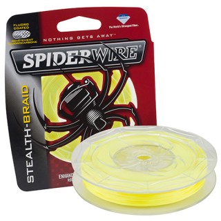 SPIDERWIRE Плетеный шнур Stealth Braid Hi-Vis Yellow 125 ярдов (114 м) SPIDERWIRE Плетеный шнур Stealth Braid Hi-Vis Yellow 125 ярдов (114 м)
