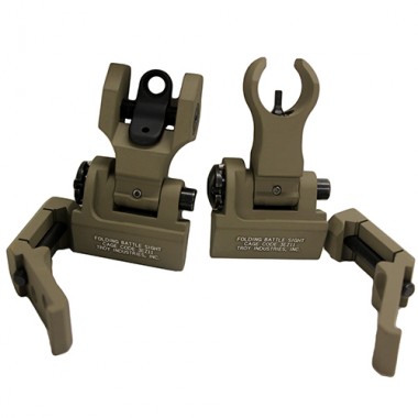 TROY INDUSTRIES Целик с мушкой для винтовки 45 Degree Offset M4/Dioptic Rr StSet FDE