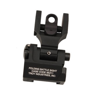 TROY INDUSTRIES Rear Folding Back-Up Sight Blk TROY INDUSTRIES Rear Folding Back-Up Sight Blk