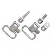 UNCLE MIKES QD115 Nickel-Plated Ruger Swivels