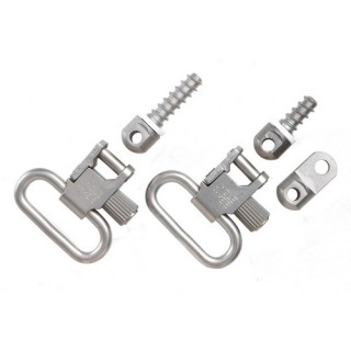 UNCLE MIKES QD115 Nickel-Plated Ruger Swivels UNCLE MIKES QD115 Nickel-Plated Ruger Swivels