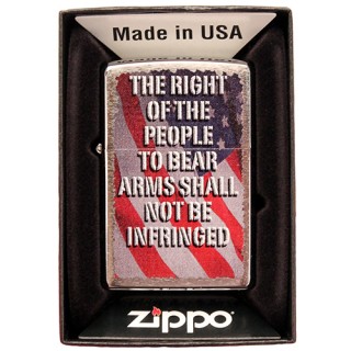 ZIPPO ветроустойчивая зажигалка Windproof Lighter Right to Bear Arms ZIPPO ветроустойчивая зажигалка Windproof Lighter Right to Bear Arms