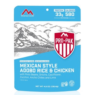 MOUNTAIN HOUSE адобо с рисом и курицей в мексиканском стиле Mexican Style Adobo Rice & Chicken Pro-Pak® MOUNTAIN HOUSE адобо с рисом и курицей в мексиканском стиле Mexican Style Adobo Rice & Chicken Pro-Pak®