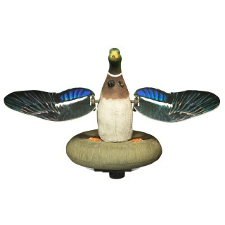 HIGDON OUTDOORS Механическая приманка-поплавок кряквы селезня XS Splashing Flasher Mallard Drake Moving Decoy 12V with Timer HIGDON OUTDOORS Механическая приманка-поплавок кряквы селезня XS Splashing Flasher Mallard Drake Moving Decoy 12V with Timer