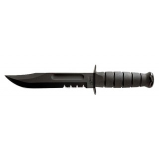 KA-BAR боевой нож, Full Size Black KA-BAR®, Serrated edge