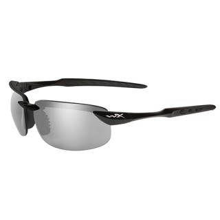 WILEY X Polarized Silver Smoke Grey/Gloss Blk Frm WILEY X Polarized Silver Smoke Grey/Gloss Blk Frm