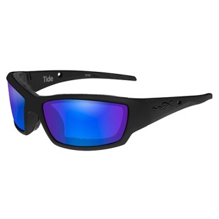 WILEY X Polarized Blue Mirror Lens/Gls Black Frm WILEY X Polarized Blue Mirror Lens/Gls Black Frm