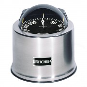 RITCHIE NAVIGATION Ritchie SP-5-C GlobeMaster Compass - Pedestal Mount - Stainless Steel - 12V - 5 Degree Card