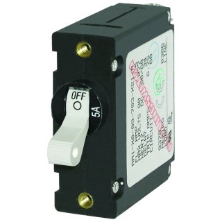 BLUE SEA SYSTEMS Blue Sea 7202 AC / DC Single Pole Magnetic World Circuit Breaker - 5 Amp BLUE SEA SYSTEMS Blue Sea 7202 AC / DC Single Pole Magnetic World Circuit Breaker - 5 Amp