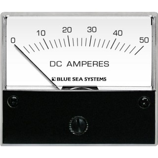 BLUE SEA SYSTEMS Blue Sea 8022 DC Analog Ammeter - 2-3/4 Face, 0-50 Amperes DC BLUE SEA SYSTEMS Blue Sea 8022 DC Analog Ammeter - 2-3/4 Face, 0-50 Amperes DC