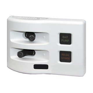 BLUE SEA SYSTEMS Blue Sea 4312 WeatherDeck Water Resistant Fuse Panel - 2 Position - White BLUE SEA SYSTEMS Blue Sea 4312 WeatherDeck Water Resistant Fuse Panel - 2 Position - White