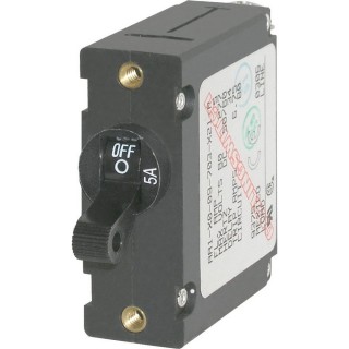 BLUE SEA SYSTEMS Blue Sea 7200 AC / DC Single Pole Magnetic World Circuit Breaker - 5 Amp BLUE SEA SYSTEMS Blue Sea 7200 AC / DC Single Pole Magnetic World Circuit Breaker - 5 Amp