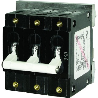 BLUE SEA SYSTEMS Blue Sea 7287 C-Series Triple Pole Circuit Breaker - 50A BLUE SEA SYSTEMS Blue Sea 7287 C-Series Triple Pole Circuit Breaker - 50A