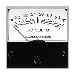 BLUE SEA SYSTEMS Blue Sea 8243 DC Analog Micro Voltmeter - 2" Face, 18-32 Volts DC BLUE SEA SYSTEMS Blue Sea 8243 DC Analog Micro Voltmeter - 2" Face, 18-32 Volts DC