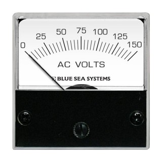 BLUE SEA SYSTEMS Blue Sea 8244 AC Analog Micro Voltmeter - 2" Face, 0-150 Volts AC BLUE SEA SYSTEMS Blue Sea 8244 AC Analog Micro Voltmeter - 2" Face, 0-150 Volts AC