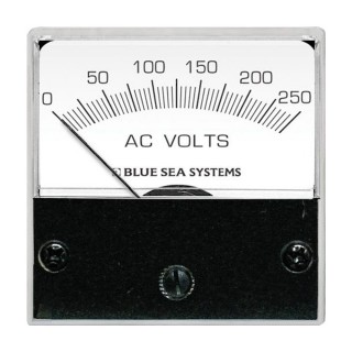 BLUE SEA SYSTEMS Blue Sea 8245 AC Analog Micro Voltmeter - 2" Face, 0-250 Volts AC BLUE SEA SYSTEMS Blue Sea 8245 AC Analog Micro Voltmeter - 2" Face, 0-250 Volts AC