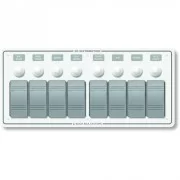 BLUE SEA SYSTEMS Blue Sea 8271 Water Resistant Panel - 8 Position - White - Horizontal Mount