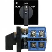 BLUE SEA SYSTEMS Blue Sea 9011 Switch, AV 120VAC 65A OFF +2 Positions