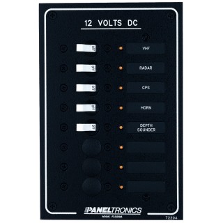 Paneltronics Standard DC 8 Position Breaker Panel w/LEDs Paneltronics Standard DC 8 Position Breaker Panel w/LEDs