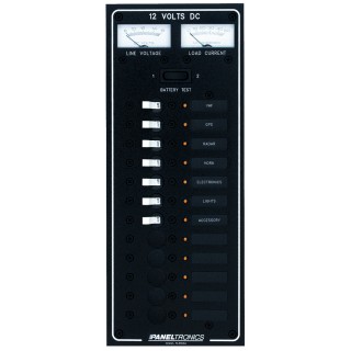 Paneltronics Standard DC 12 Position Breaker Panel w/LEDs Paneltronics Standard DC 12 Position Breaker Panel w/LEDs