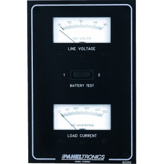 Paneltronics Standard DC Meter Panel w/Voltmeter & Ammeter Paneltronics Standard DC Meter Panel w/Voltmeter & Ammeter
