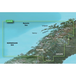 Garmin BlueChart® g2 Vision® HD - VEU053R - Trondheim - Tromsø - microSD™/SD™ Garmin BlueChart® g2 Vision® HD - VEU053R - Trondheim - Tromsø - microSD™/SD™