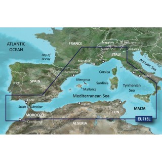 Garmin BlueChart® g2 Vision® HD - VEU715L - West Mediterranean - microSD™/SD™ Garmin BlueChart® g2 Vision® HD - VEU715L - West Mediterranean - microSD™/SD™