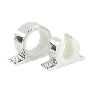 LEE'S TACKLE Lee's Single Rod Rack Set - Bright Silver Finish LEE'S TACKLE Lee's Single Rod Rack Set - Bright Silver Finish