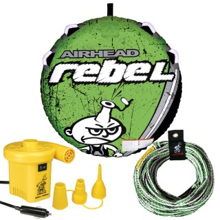 AIRHEAD WATERSPORTS AIRHEAD Rebel Kit w/Deck Tube, Pump & Tube Rope