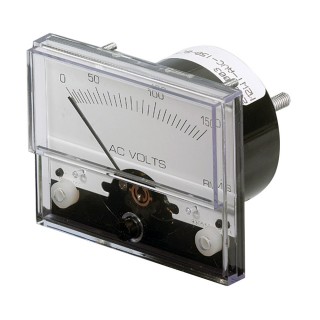 Paneltronics Analog AC Voltmeter - 0-300VAC - 1-1/2"
