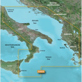 Garmin BlueChart® g2 HD - HXEU453S - Adriatic Sea South Coast - microSD™/SD™ Garmin BlueChart® g2 HD - HXEU453S - Adriatic Sea South Coast - microSD™/SD™