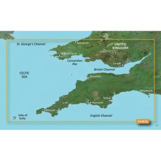 Garmin BlueChart® g2 HD - HXEU463S - Bristol Channel & England S/W - microSD™/SD™ Garmin BlueChart® g2 HD - HXEU463S - Bristol Channel & England S/W - microSD™/SD™