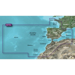 Garmin BlueChart® g2 HD - HXEU714L - Iberian Peninsula Azores & Canaries - microSD™/SD™ Garmin BlueChart® g2 HD - HXEU714L - Iberian Peninsula Azores & Canaries - microSD™/SD™