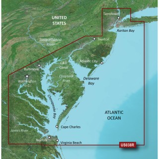 Garmin BlueChart® g2 Vision® HD - VUS038R - New York - Chesapeake - microSD™/SD™ Garmin BlueChart® g2 Vision® HD - VUS038R - New York - Chesapeake - microSD™/SD™
