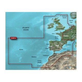 Garmin BlueChart® g2 HD - HEU801X - Europe-N/W Atlantic-Iberian Peninsula - microSD™/SD™ Garmin BlueChart® g2 HD - HEU801X - Europe-N/W Atlantic-Iberian Peninsula - microSD™/SD™