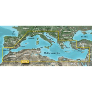 Garmin BlueChart® g2 HD - HEU718L - Mediterranean Sea - microSD™/SD™ Garmin BlueChart® g2 HD - HEU718L - Mediterranean Sea - microSD™/SD™