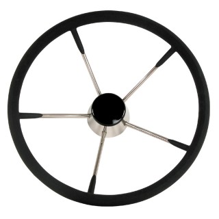 Whitecap Destroyer Steering Wheel - Black Foam, 15" Diameter Whitecap Destroyer Steering Wheel - Black Foam, 15" Diameter