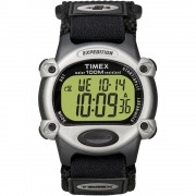 Timex Expedition Mens Chrono Alarm Timer Silver/Black