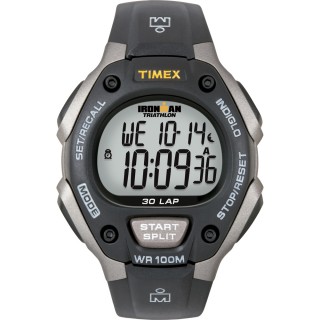 Timex Ironman Triathlon 30 Lap Grey/Black Timex Ironman Triathlon 30 Lap Grey/Black