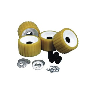 C.E. Smith Ribbed Roller Replacement Kit - 4 Pack - Gold C.E. Smith Ribbed Roller Replacement Kit - 4 Pack - Gold