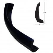TACO METALS TACO Semi-Rigid Rub Rail Kit - Black w/No Insert - 30'