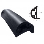TACO METALS TACO Semi-Rigid Rub Rail Kit - Black w/Black Insert - 50'