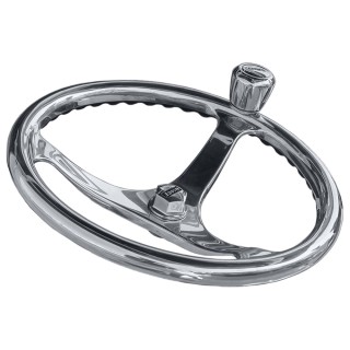 EDSON MARINE Edson 13" SS Comfort Grip PowerWheel Steering Wheel w/PowerKnob™ EDSON MARINE Edson 13" SS Comfort Grip PowerWheel Steering Wheel w/PowerKnob™