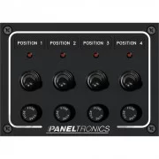 Paneltronics Waterproof Panel - DC 4-Position Toggle Switch & Fuse w/LEDs