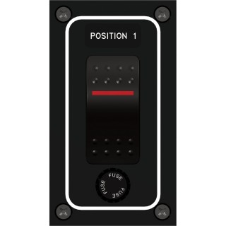Paneltronics Waterproof Panel - DC 1-Position Illuminated Rocker Switch & Fuse Paneltronics Waterproof Panel - DC 1-Position Illuminated Rocker Switch & Fuse