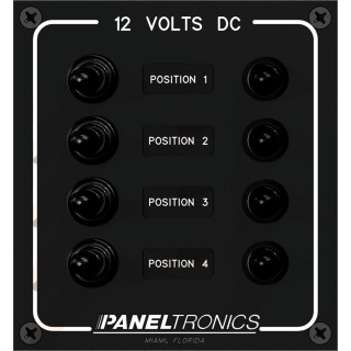 Paneltronics Waterproof Panel - DC 4-Position Toggle Switch & Circuit Breaker Paneltronics Waterproof Panel - DC 4-Position Toggle Switch & Circuit Breaker