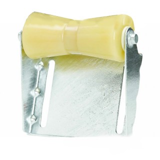 C.E. Smith Panel Bracket Assembly 8" Keel Roller - Yellow TPR C.E. Smith Panel Bracket Assembly 8" Keel Roller - Yellow TPR